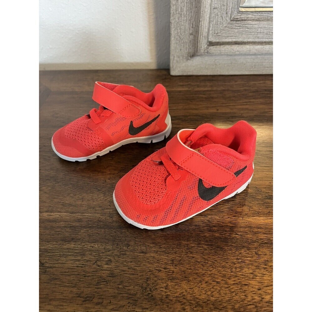 Nike Free 5.0 4C Baby Boys Athletic Shoes Sneakers Neon Orange 725107-600